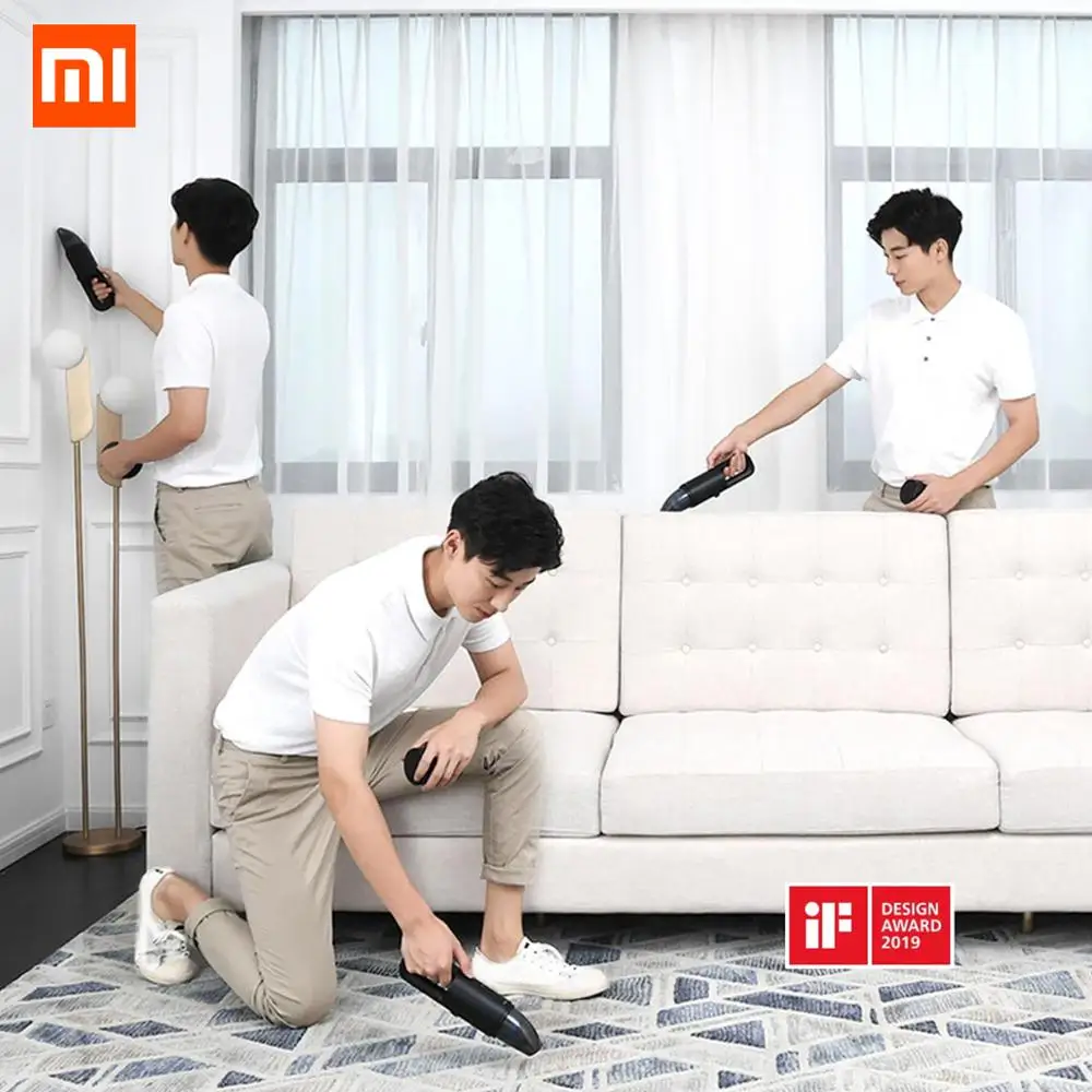 XIAOMI MIJIA Cleanfly FVQ Портативный Автомобильный Ручной вакуумный пылесос для дома беспроводной мини-пылесборник 5000 ПА всасывания