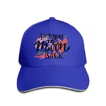 Регулируемые бейсболки контрастного цвета в стиле хип-хоп i Love You to The Moon and Back