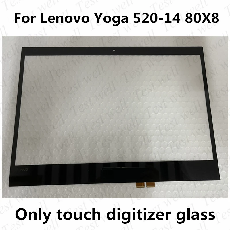 

14'' touch For Lenovo Yoga 520-14 80X8 81C8 520-14IKB 520 14 Flex 5-14 5-1470 Touch Digitizer panel glass without LCD