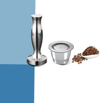 

Nespresso 2 In 1 Usage Recargables Coffee Filter Stainless Steel Nespresso Essenza Pixie Refillable Capsule Reusable Coffee Pods