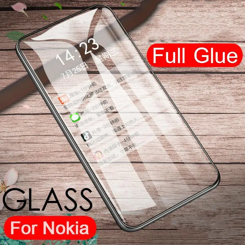 Пленка из закаленного стекла для Nokia 7 2 6 4 3 1 Защита экрана 5 8 Plus X71 X7 X3 X5 защитное