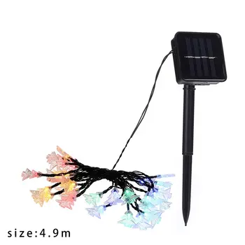 

butterfly Christmas tree starfish takraw ball string light fairy solar power garland outdoor garden party patio courtyard street