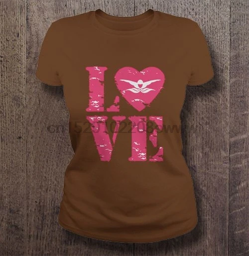 Мужская футболка I heart love swimming gifts idea swimmer женская футболка|Футболки| |