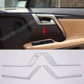 

4pcs For Lexus RX350 RX450H 2016-2019 ABS Matte Chrome Inner Door Handle Bowl cover Trim Car Styling Accessories