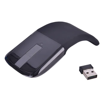 

Portable Foldable Ultra-thin Arc Touch Wireless Mouse 2.4GHz Optical Mouse for PC Notebook Computer Home Office Use