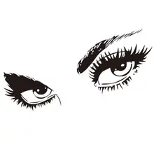 Креативные наклейки для бровей, накладные ресницы, ПВХ, Защита окружающей среды, нетоксичные, искусство, салон красоты, стиль, домашний декор, фреска