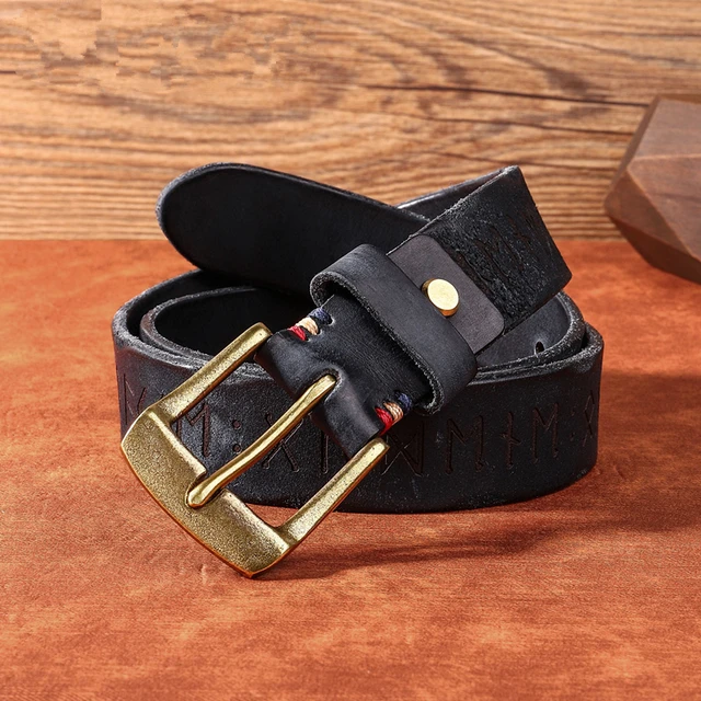 Fashion Designer Men's High-quality Leather Belt Luxury Carved Belt Men's New Belt Jeans Ceinture Homme Denim Black Men Riem black