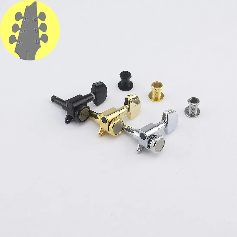 

【Made in Korea】1 Set L3+R3 Locking Guitar Machine Heads Tuners Gear Ratio 1:18