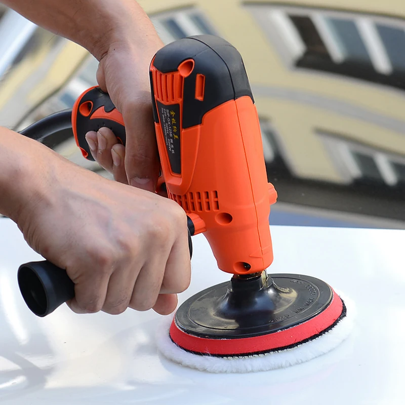 800W 6 Speeds Car Paint Polisher Machine 3500rpm 220V Polishing Machine Care Sanding Waxing Tools For Waxing Coating Cleaning