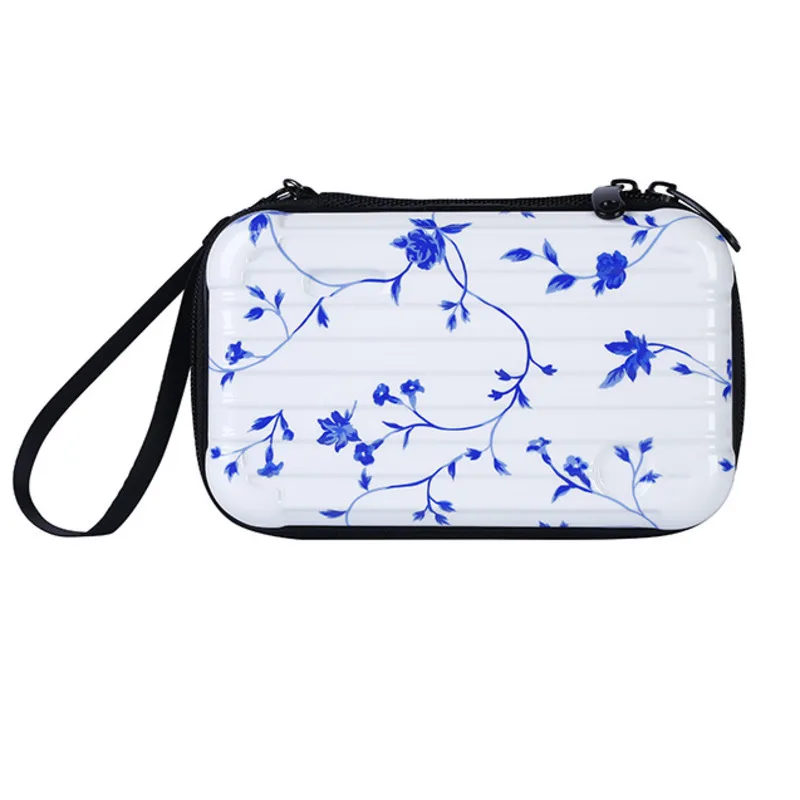 Blue Модная косметичка высокого качества профессиональная Пустая палитра Сумка Bolso Mujer маленькая сумка для женщин Органайзер Несессер для макияжа - Цвет: Blue
