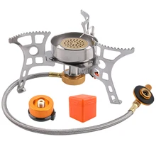 

Outdoor Gas Burners Portable Multi Camping Windproof Gas Stove Folding Picnic Cookout Hiking Equipment Furnace Stove Burner