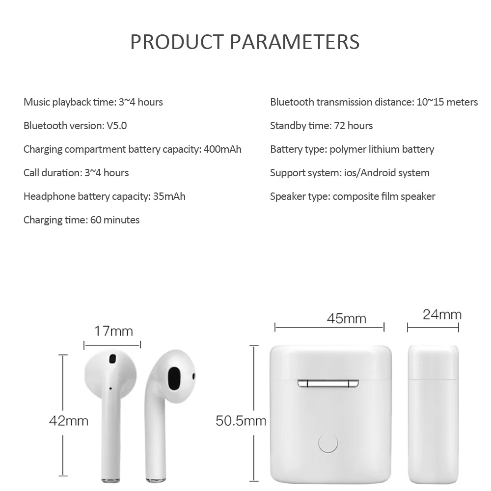 X10 TWS Mini Wireless headset Bluetooth 5.0 Earphone Automatic Pairing Digital Sports Earbuds Touch Wireless Smart Headset