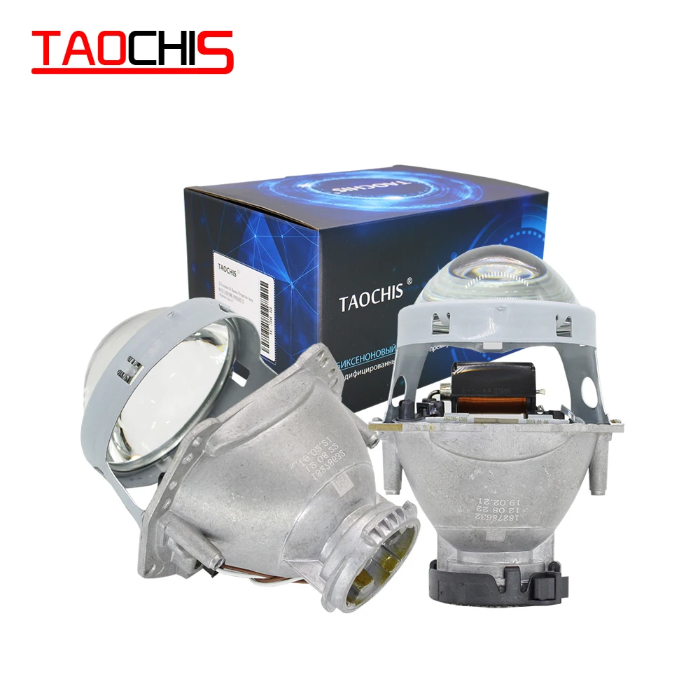 

TAOCHIS 2pcs Auto Car Headlight 3.0 inch Bi-xenon Hella 3R G5 5 Projector lens Car styling Retrofit head light Modify D2s