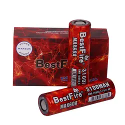 Оригинальный BestFire 3,7 V 3100mAh 60A электронная сигарета батарея Vaper 18650 аккумуляторная литиевая батарея для Vape Mod