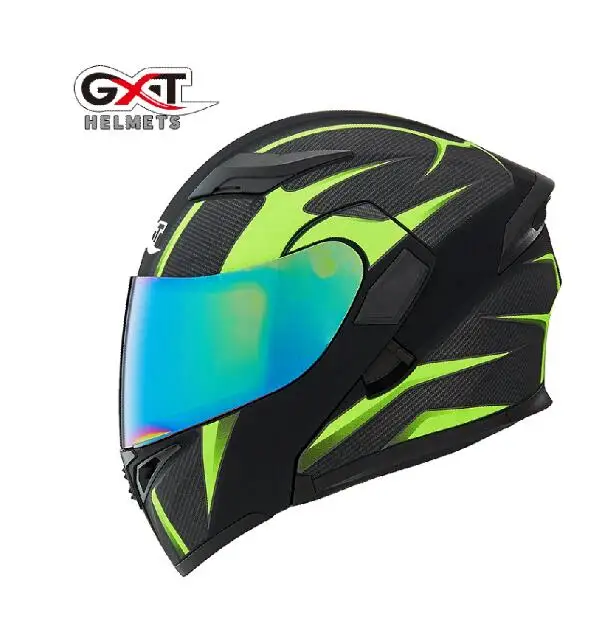 GXT 902 moto rcycle шлем Двойные забрала полный уход за кожей лица moto гоночный шлем moto rbike Filp до Прохладный Для мужчин для верховой езды мотоциклетный шлем - Цвет: 1