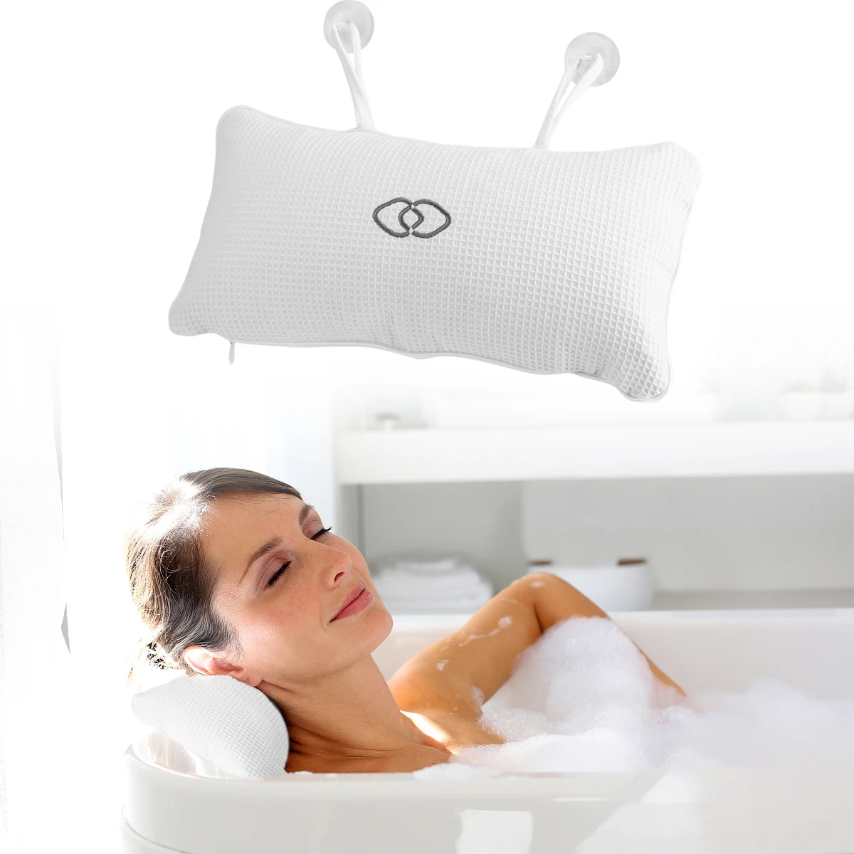 Comfortable Antislip Bathtub Pillow Spa Bath Bathtub Cushion Soft
