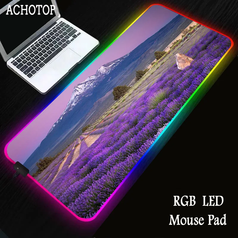 

Scenery Gaming Mousepad LED Large Gamer Mouse pad RGB 11Usb LED Lighting Backlit Computer Mat Rubber Keyboard Desk Pad for Csgo