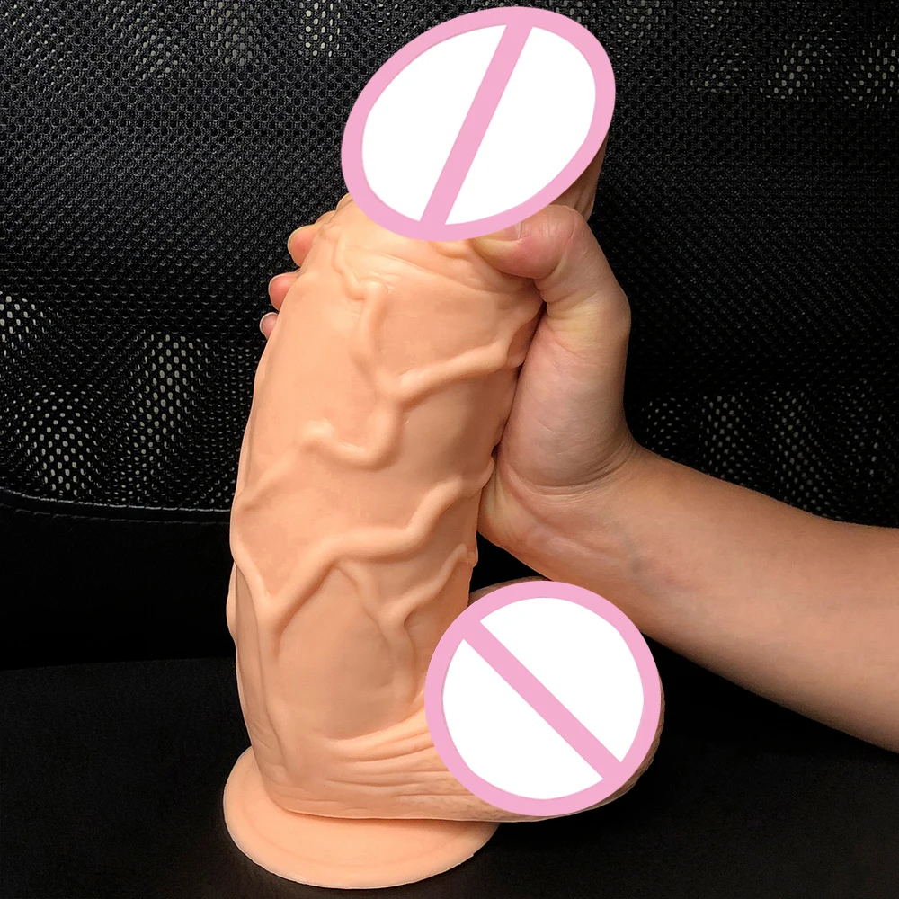 26*7CM Oversized Realistic Dildos Huge Soft Penis with Suction Cup Thick Phallus Erotic Dick Sex Toys for Women Masturbation