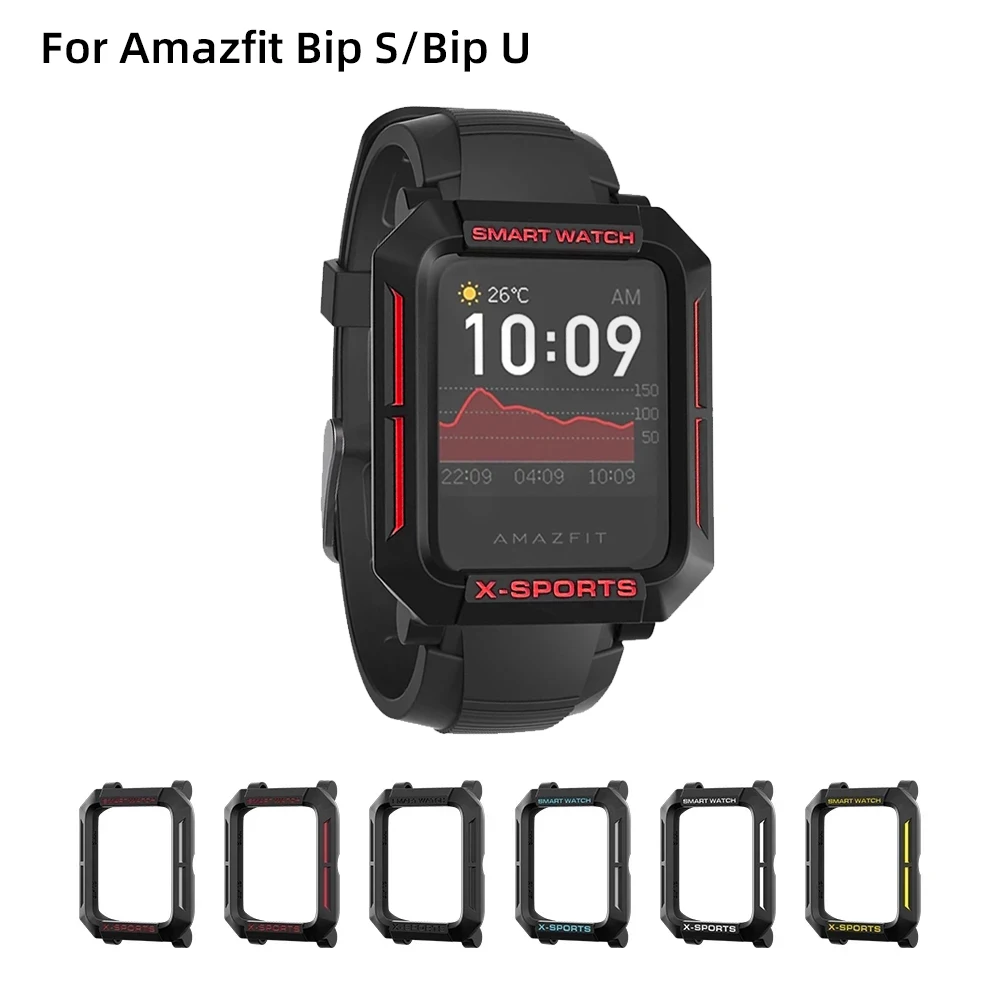 

SIKAI Case For Amazfit Watch Bip S Smart Watch PC TPU Shell Multicolor Protector Cover for Xiaomi Huami Bip Lite Bip Bumper