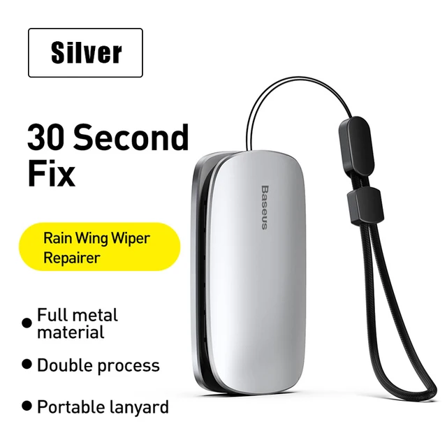 Baseus Car Wiper Blade Repair Universal Auto Windshield Wiper Refurbish Tool Car Windshield Wiper Blade Repair Kit Accessories Silver