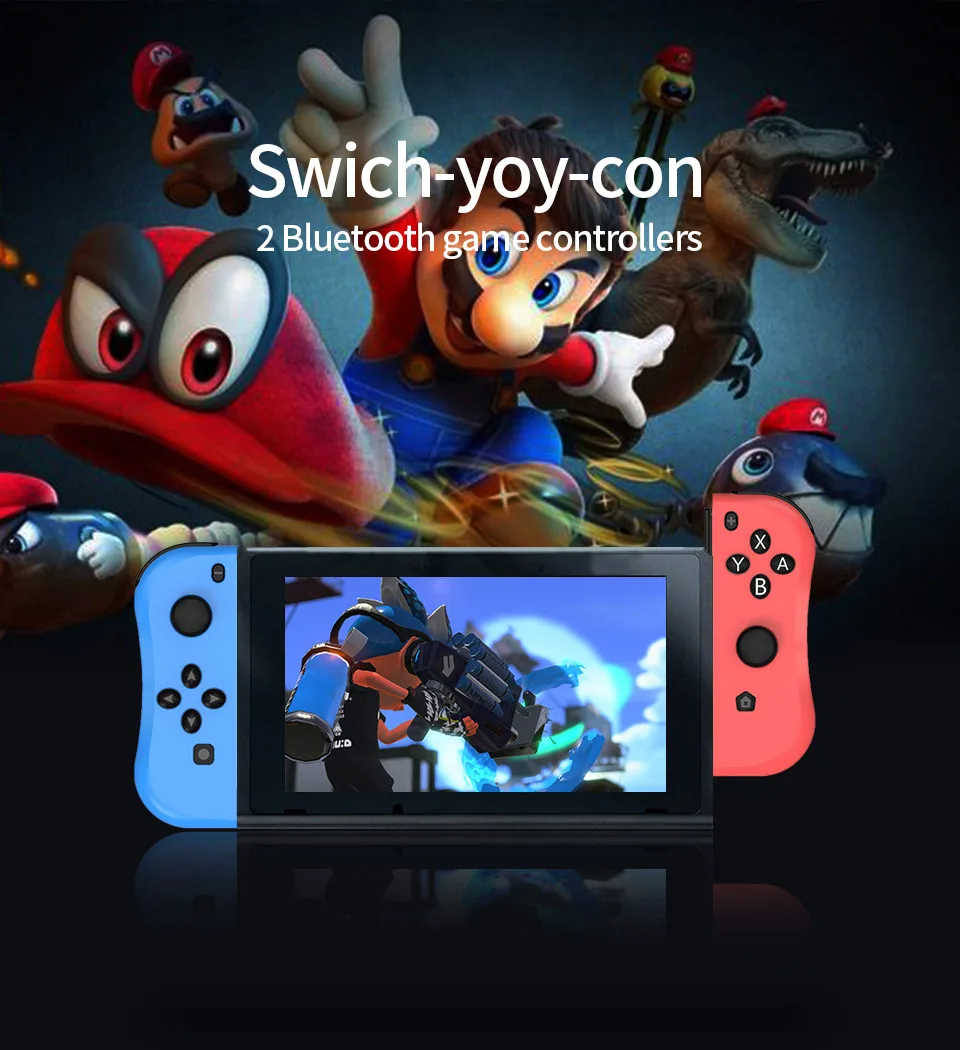Беспроводной переключателя Nintend контроллер в том числе Joy-Con для Nintendo Switch вибрации и датчик функции могут быть использованы при помощи проводной и Bluetooth