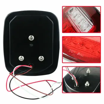 

2PCS Right Left 16LED Universal Stop Tail Turn Signal Backup Light Lamp For Jeep Trailer Truck Light System 12V