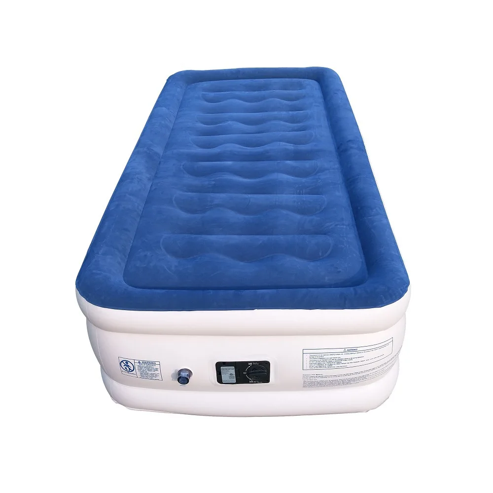 

Manufacturers Direct Selling Environmentally Friendly Inflatable Built-in Air Pump US Standard Version Single Flocking Mattress,