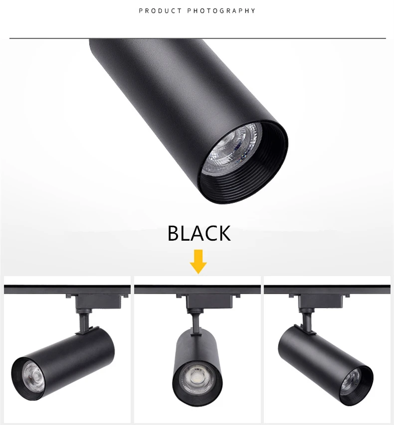 Светодиодный Трековый светильник с cob матрицей 12 Вт 20 30 для одежды магазина Windows