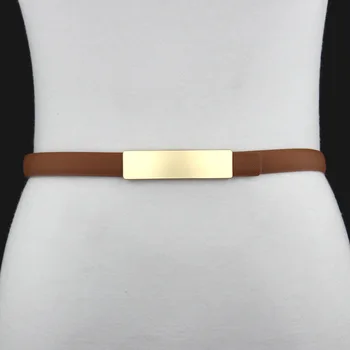 

High Quality Leather Belt Thin Skirt Decoration Simple Casual Dress Ceinture Femme 100cm Black White Gold Women Belt 2020 New