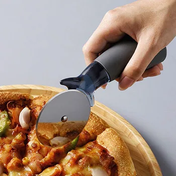 

Stainless Steel Pizza Slicer Sharp Blade Pizza Slicer With Durable Professional Design Anti-Slip Handle Baking Tools