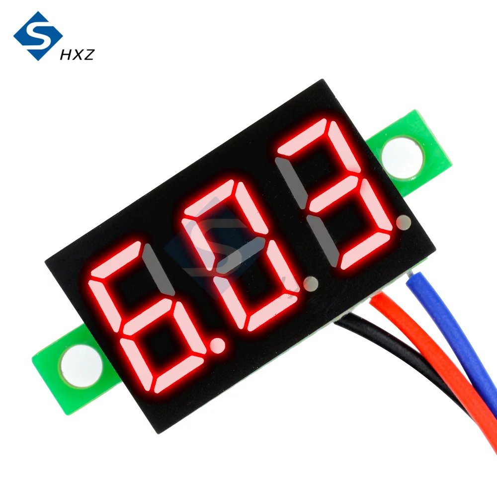 DC 0-30V 5-30V 0,36 zoll Digital Voltmeter Mini LED Auto Voltmeter Spannung  Volt Meter spannung Anzeige Panel Batterie Monitor