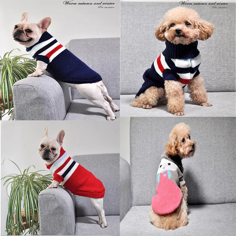 

Pet Dog Clothes for Small Dog Coats Jacket Winter Dogs Cats Clothing Chihuahua Cartoon Striped Pet Clothing Kawaii Dog Costume