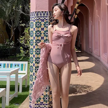 

Womens Swim Wear One Piece Swimsuits Woman Big Size Swimming Suit For Women Sexy Swimsuit Long Sleeve Hot Push Up Plaid