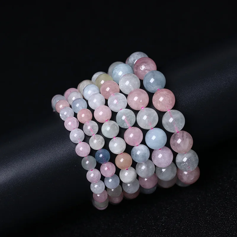 Nature Morganite Stone Bracelets for Women Fashion Multicolor Stone Bracelet Jewelry Pulsera Energy Reiki Crystal Yoga Bracelet - Image 3