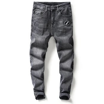 

Hot Sales New Fashion Comfotable Tide Cowboys Casual Relaxed Denim Hip Hop Harem Joggers Jeans In Grey Colour A1508