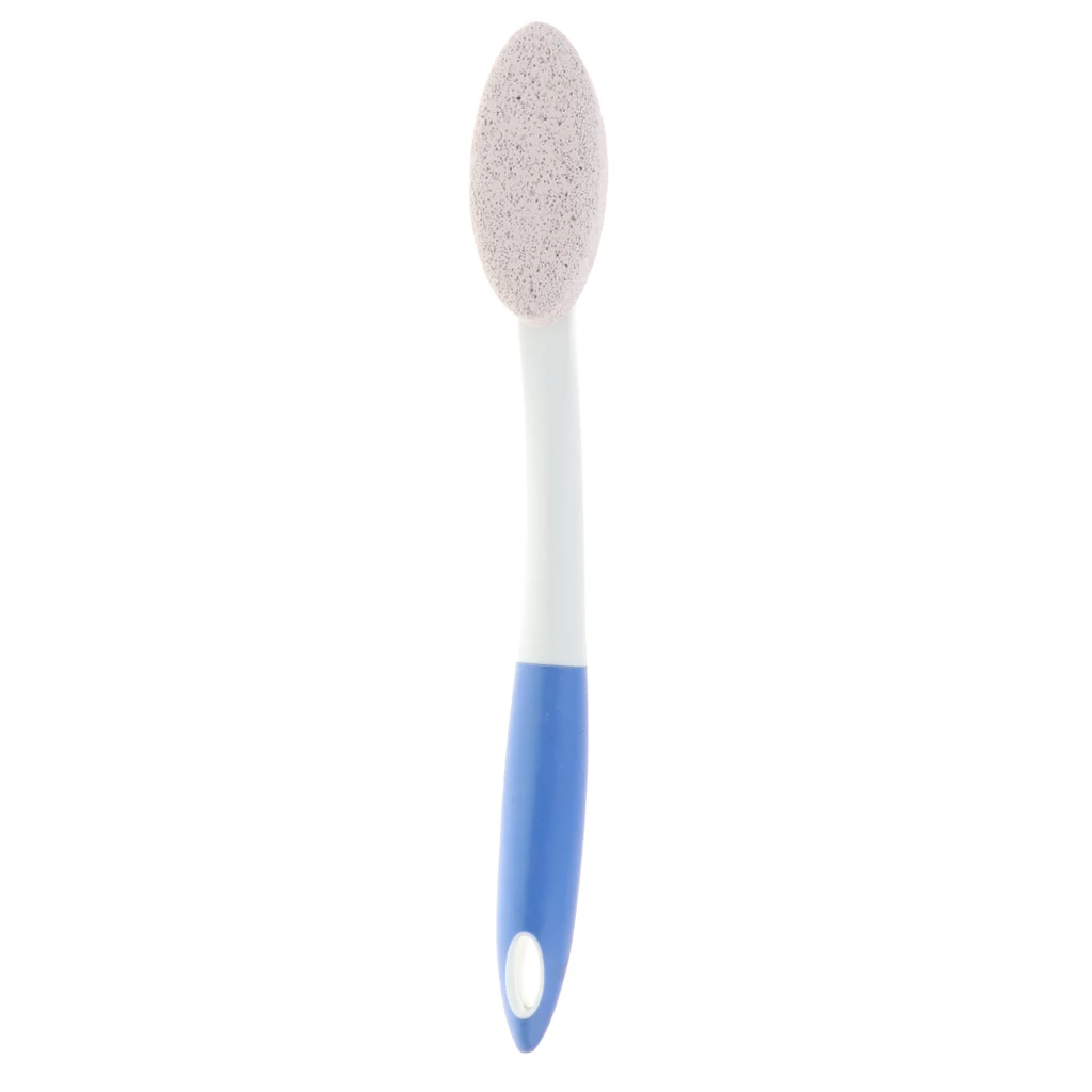 Foot Pumice Stone Brush with Long handle, Dead Skin Exfoliator Pedicures Calluses Remover Smoothen Foot Skin for Massage SPA