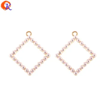 

Cordial Design 50Pcs 25*27MM Jewelry Accessories/Earring Making/Imitation Pearl/Square Shape/DIY/Hand Made/Earring Findings