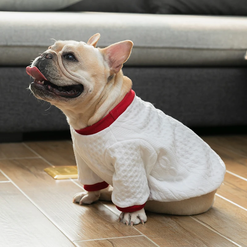 

Pure Dog Sweater Dog Winter Clothes For Medium Large Dogs Costume Warm Pet Sweater French Bulldog Pets Clothing For Dogs Coat