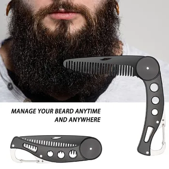 

100% brand new and high quality Hairdressing Beauty Folding Beard And Hair Comb Beauty Tools For Men Hair Styling Tools X5 2 15