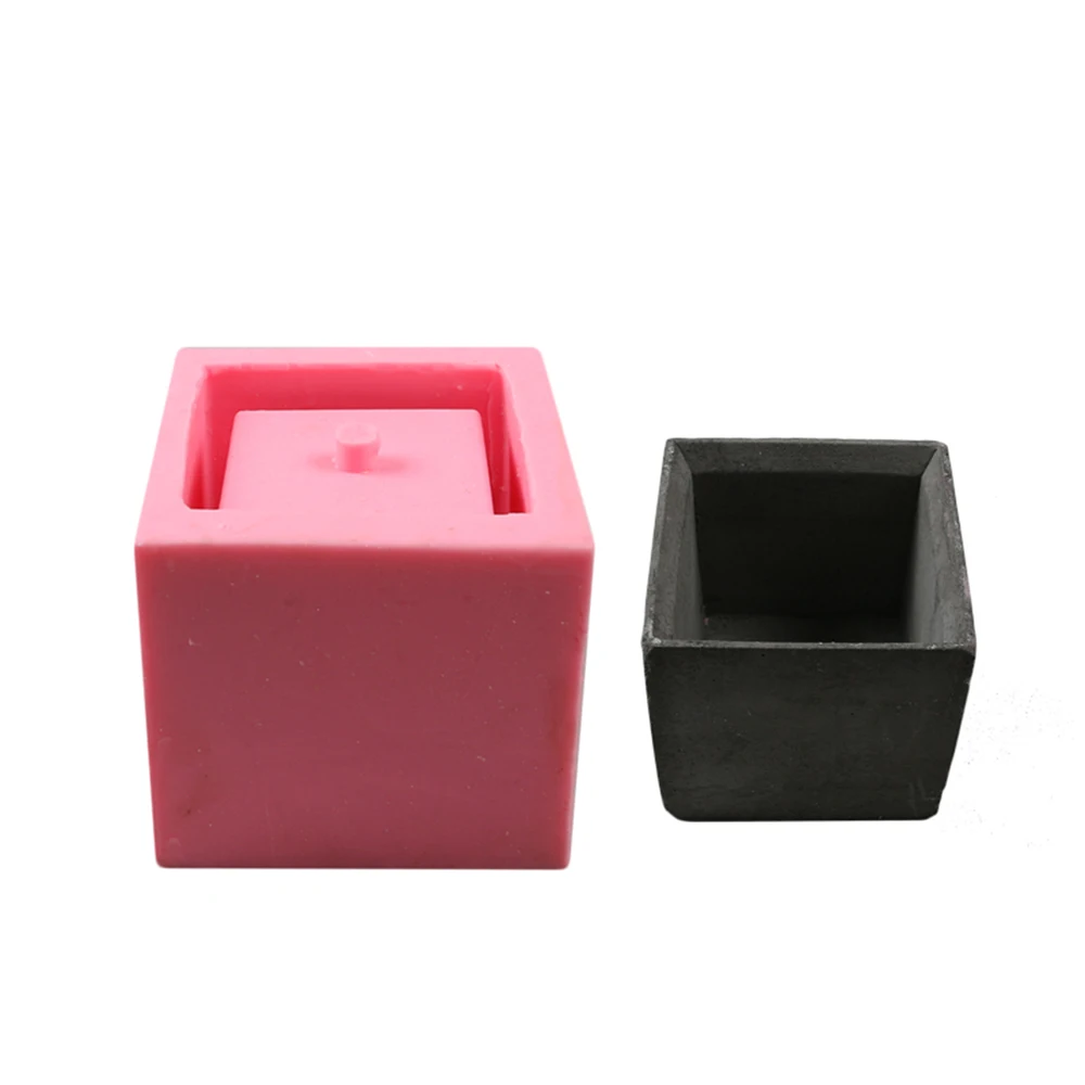 

1Pcs 3D Concrete Planter Cactus Cement Silicone Mold DIY Clay Craft Flower Pot Mold Silicone Ceramic Plaster Vase Mould