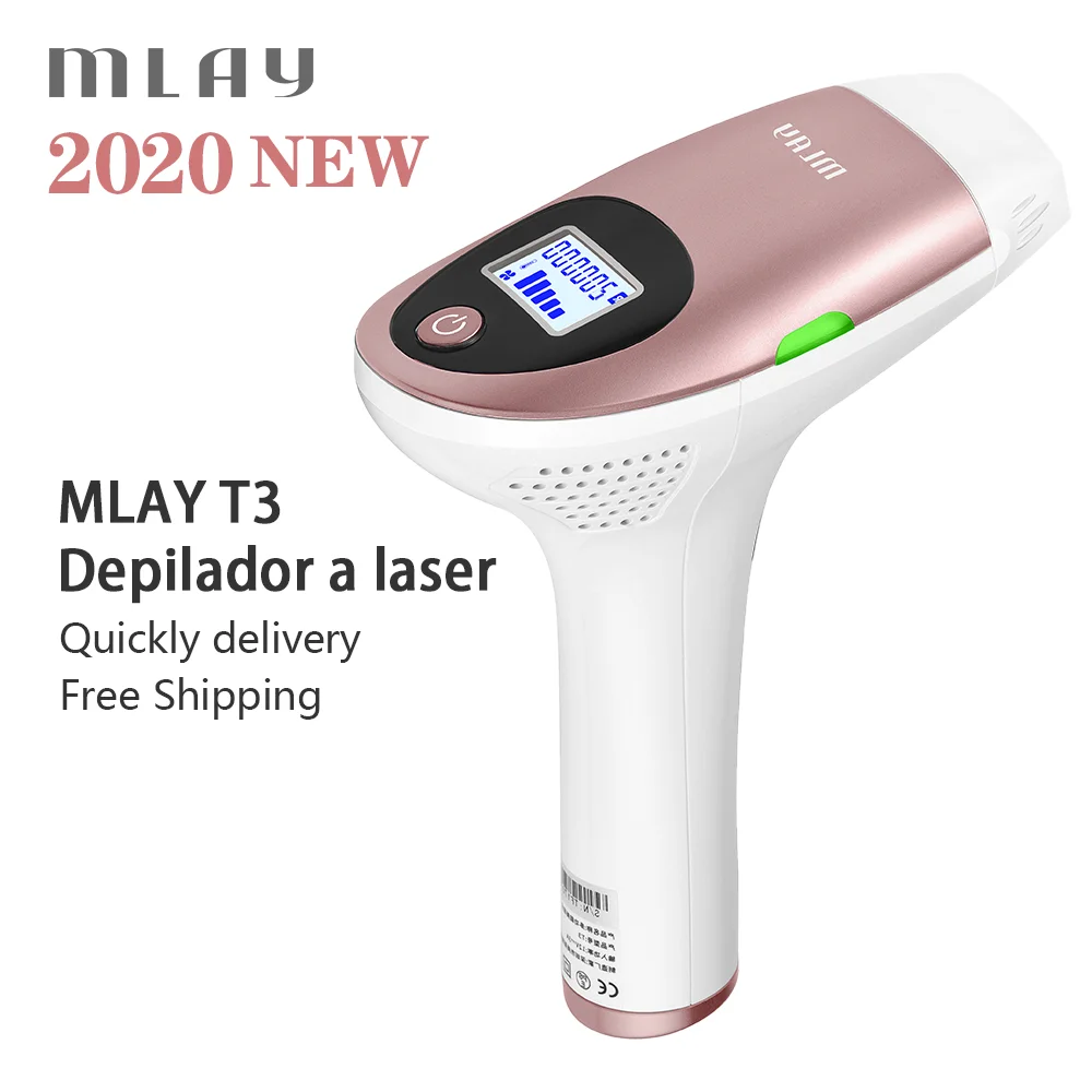 

NEW Mlay Laser T3 IPL Hair removal Male And Female Epilator Permanent Machine Electric depilador 500000 Flashes Home Use