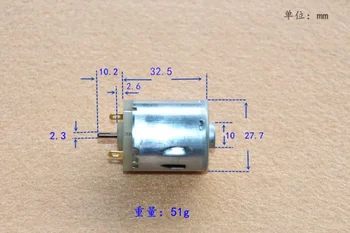 

6V-12V-24V miniature DC 365 carbon brush motor car rear view mirror motor reverse output shaft RS-365SA-10185A