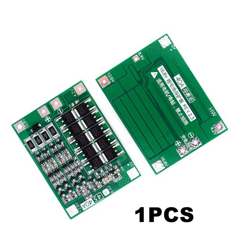 4S литий-ионная литиевая батарея 18650 зарядное устройство PCB плата защиты BMS Lipo мобильный модуль с сбалансированным Startable Drill 40A ток