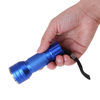 

1PC Waterproof Blue Portable Fluorescent Detector 21 LED UV Flashlight LED Light High Quality