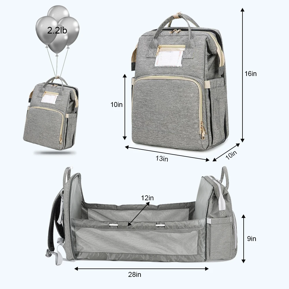 Baby Diaper Bag Backpack Bed Crib Baby Sleeping Bag For Travel Bed Diaper Pad Stroller Organizer In Stock Dropshipping Baby Diaper Bag Backpack Bed Crib Baby Sleeping Bag For Travel Bed Diaper Pad Stroller Organizer In Stock Dropshipping