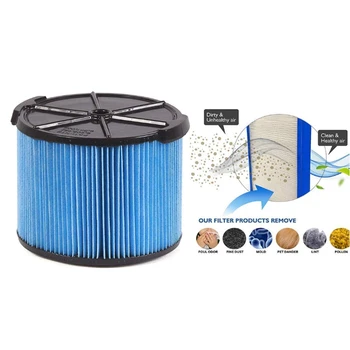 

Vacuum Cartridge Filter Vacuum Cleaner Tool Filter for American Ridgid VF3500 3-4.5 Gallon Filter