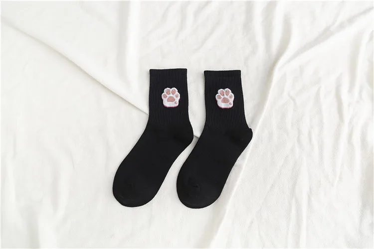 Унисекс забавные фруктовые женские носки Harajuku красочные средние Носки женские 100 хлопок 1 пара Kawaii Размер 35-42 - Цвет: Foot