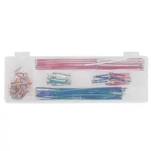 Promotion-140pcs U Shape Solderless Breadboard Jumper Cable Wire Kit for Arduino Shield