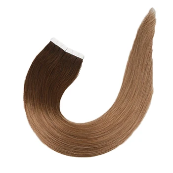 

Toysww Adhesive European Remy Human Hair Tape Hair Extensions 20pcs 40pcs Ombre Balyage Colors Skin Weft Straight Hair