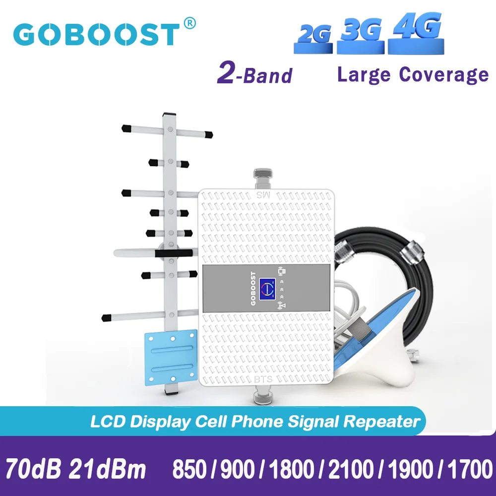 Усилитель сотовой связи GOBOOST усилитель сигнала 4G для мобильных телефонов LTE GSM 850